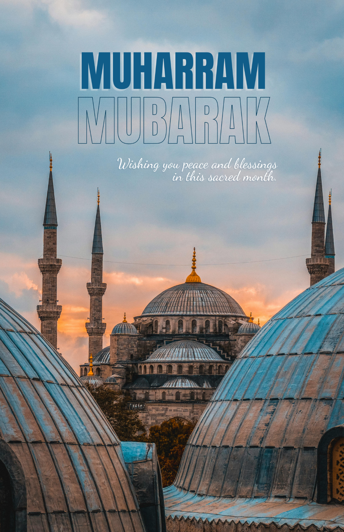 Free Mubarak Muharram Poster Template