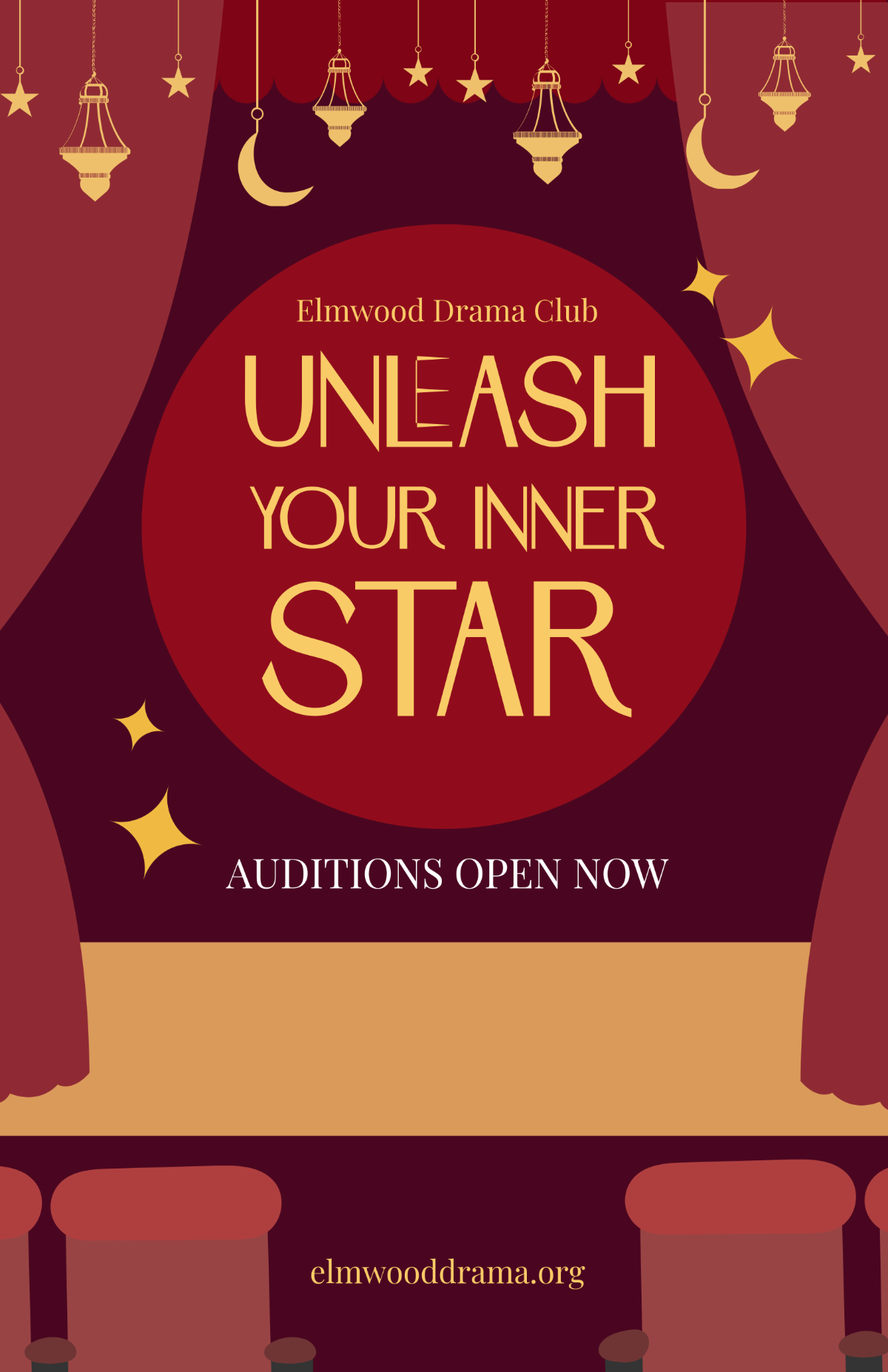 Free Drama Club Poster Template