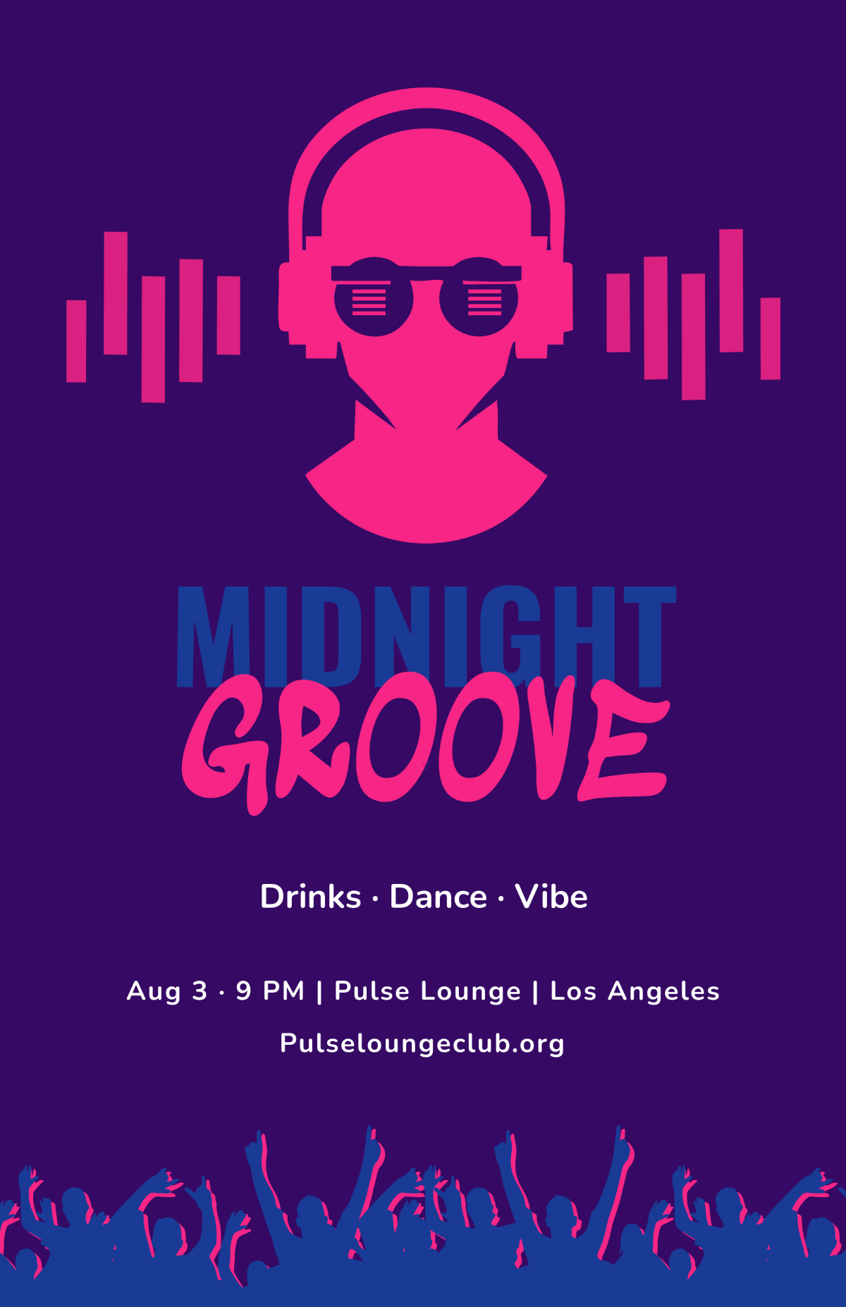 Free Simple Party Club Poster Template