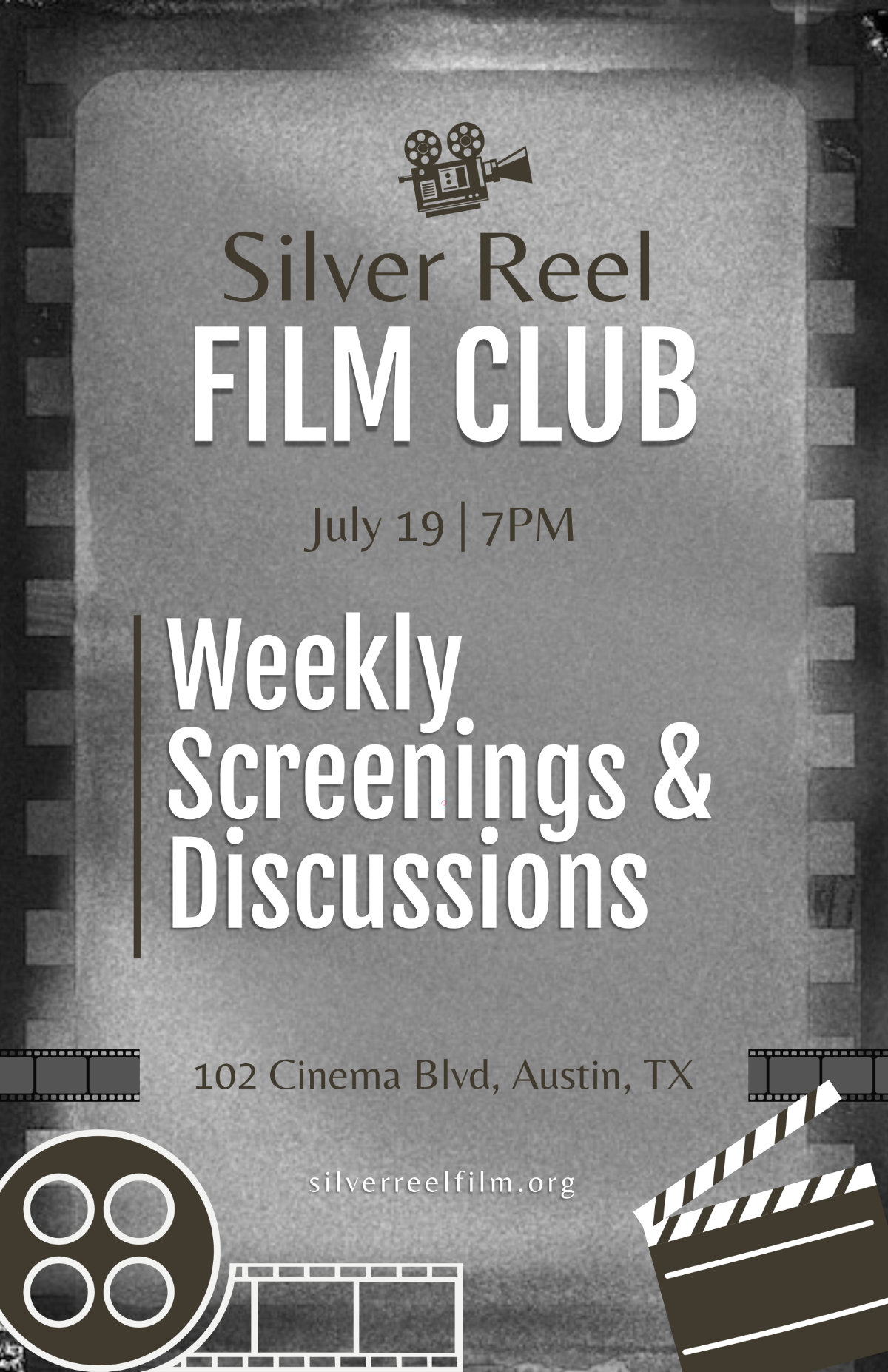 Free Film Club Poster Template