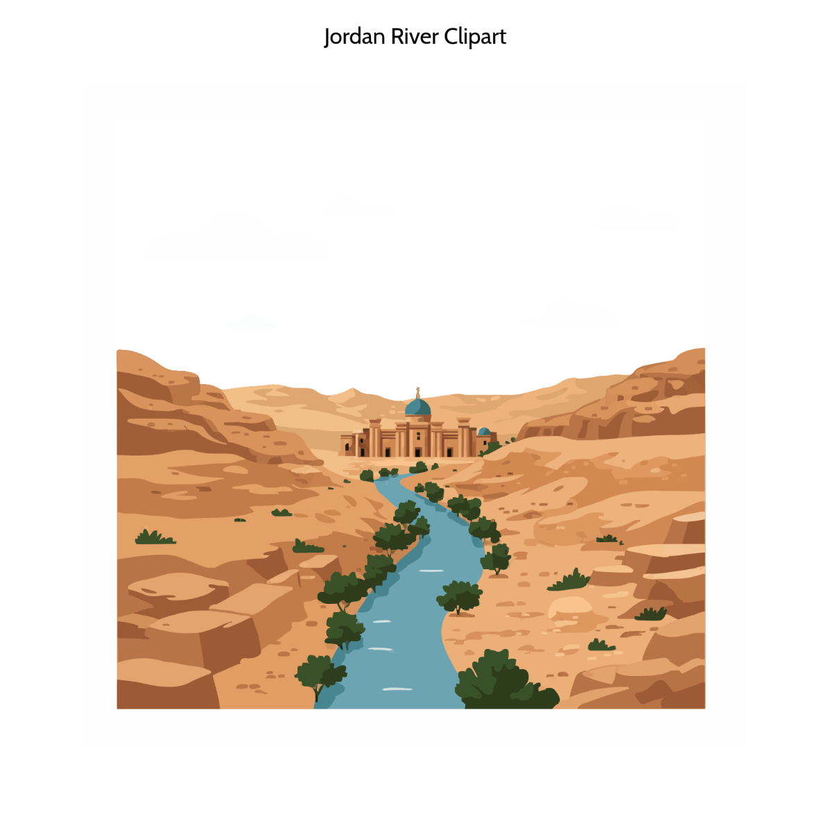 Free Jordan River Clipart Template