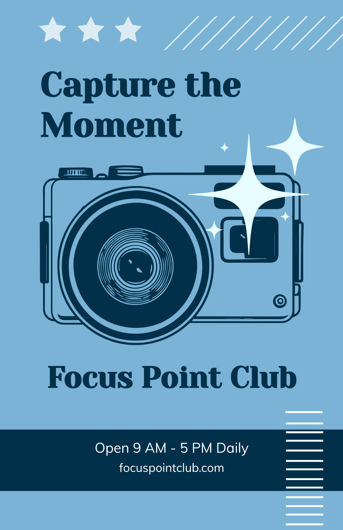 Free Photography Club Poster Template
