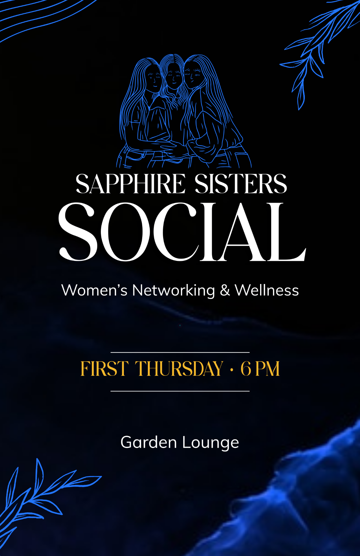 Free Ladies' Club Poster Template