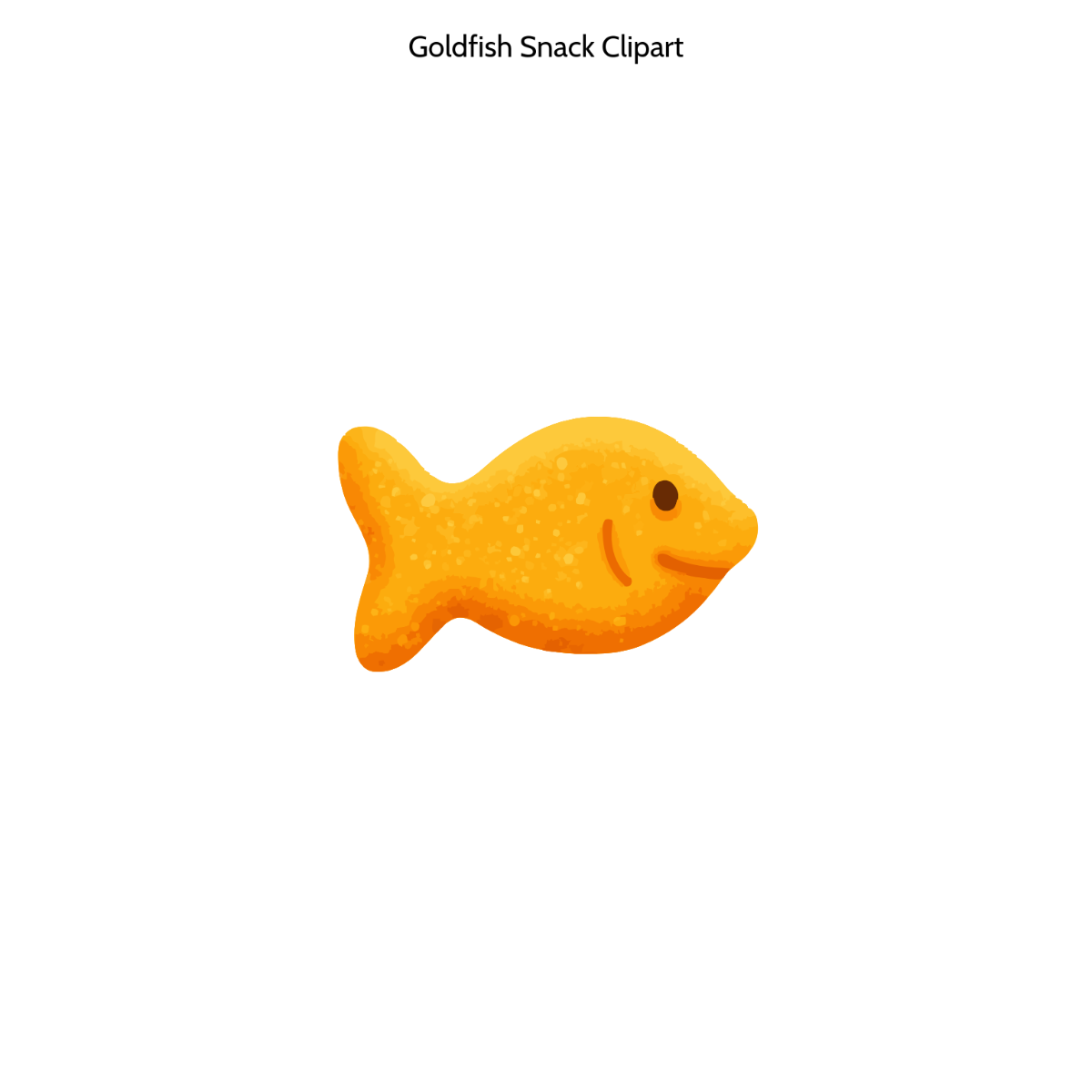 Free Goldfish Snack Clipart Template