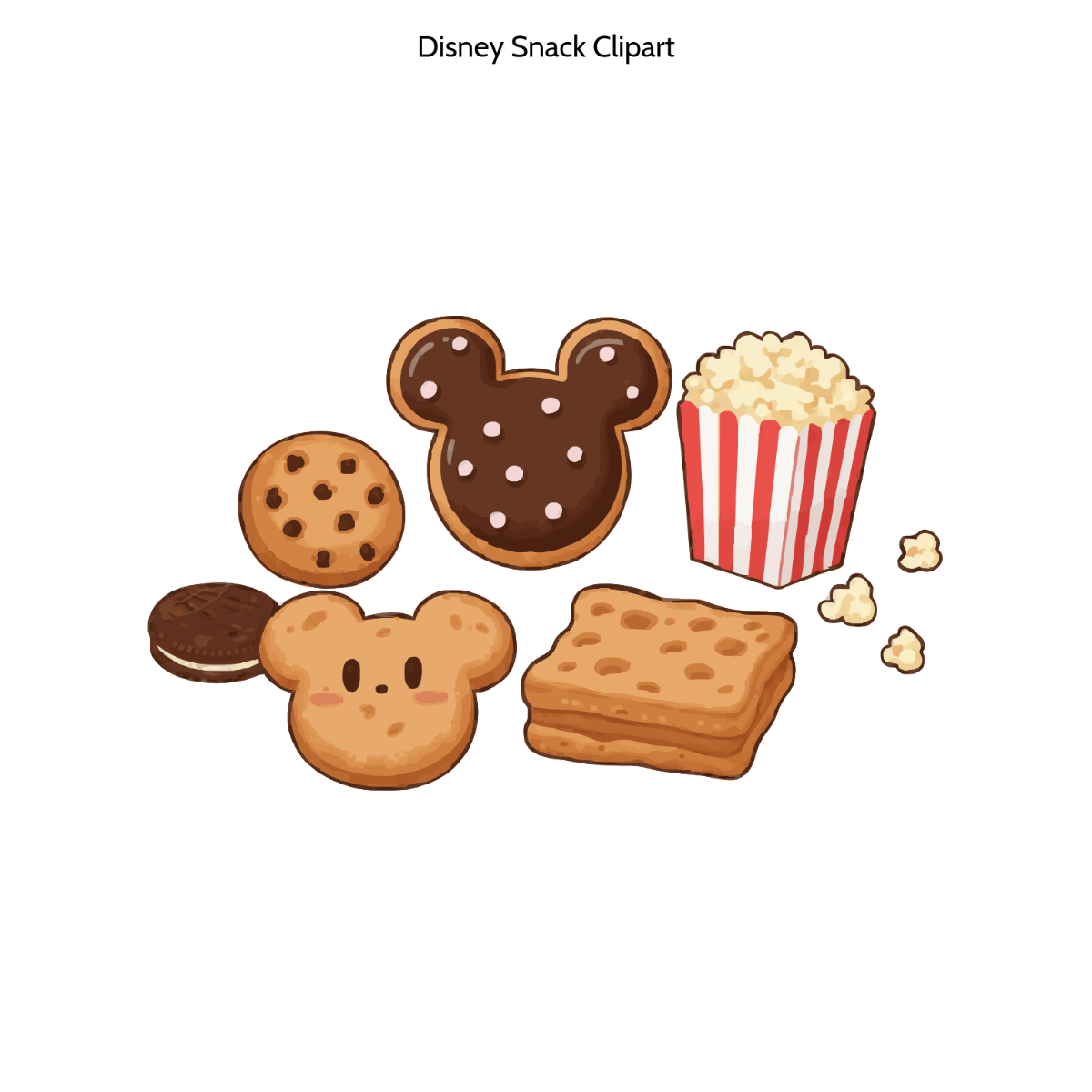 Free Disney Snack Clipart Template