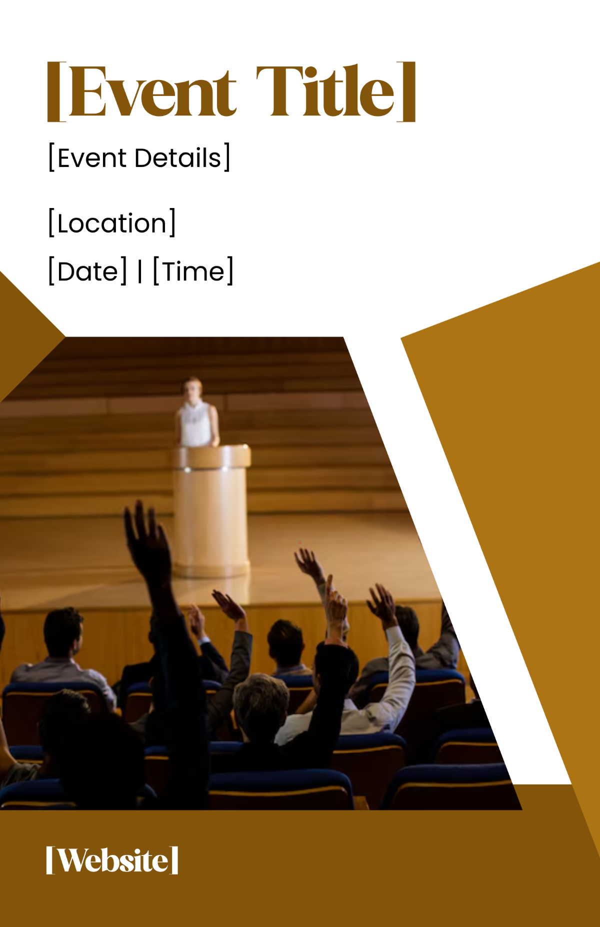 Free Blank Conference Seminar Poster Template