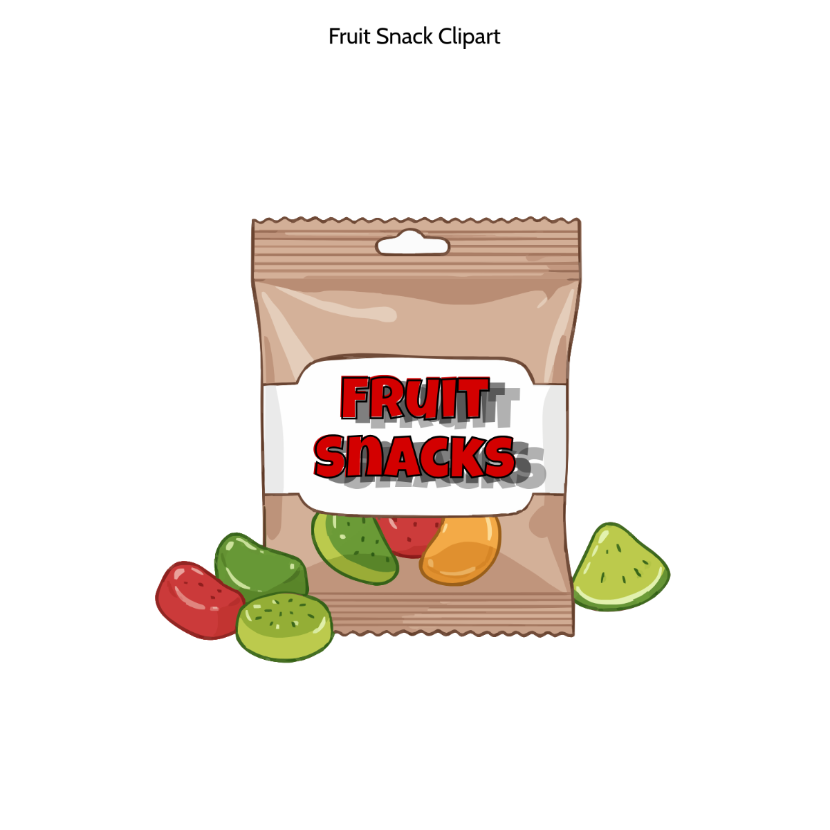 Free Fruit Snack Clipart Template