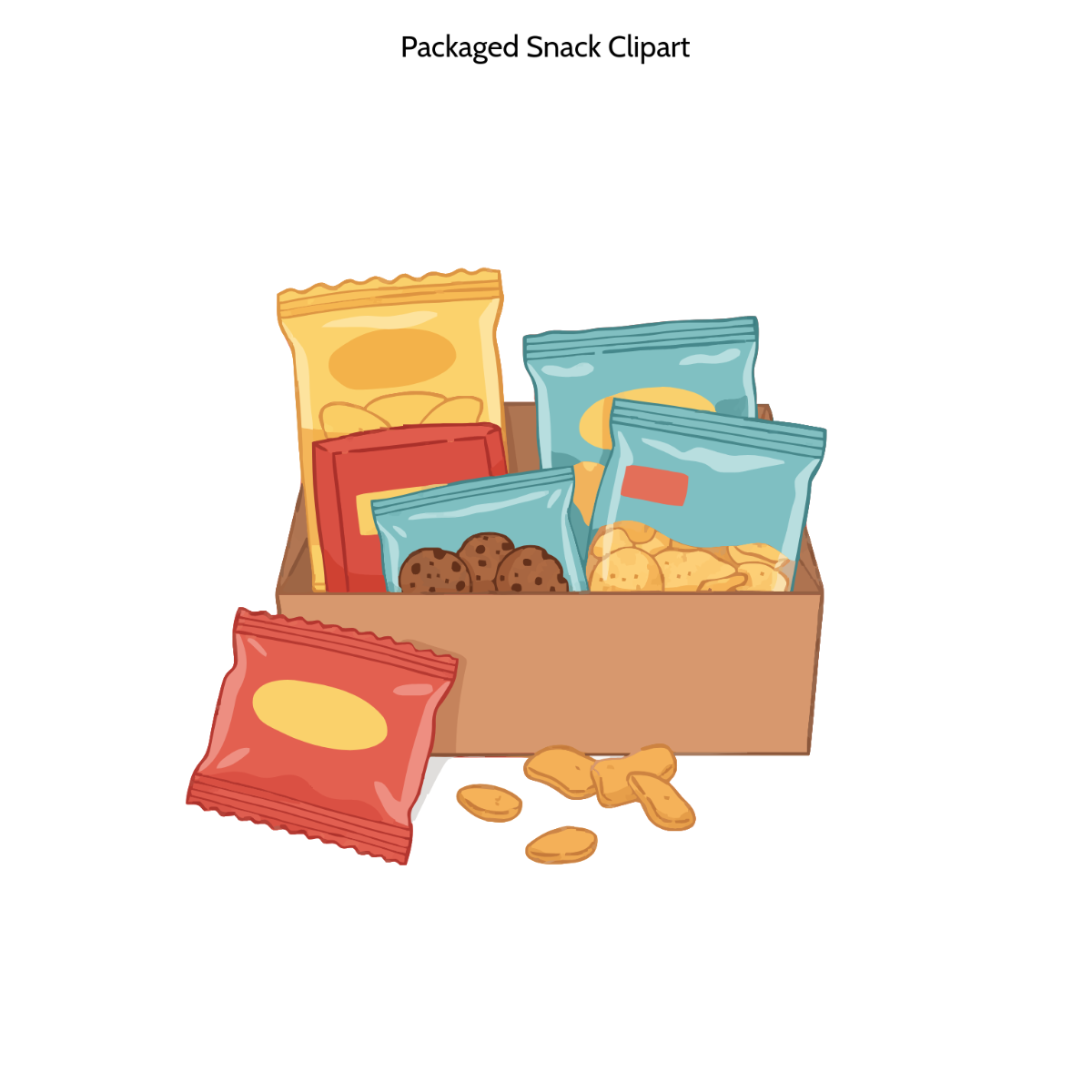 Free Packaged Snack Clipart Template
