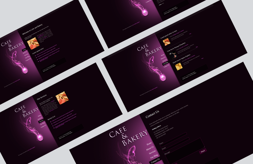 Free Bakery PHP Website Template