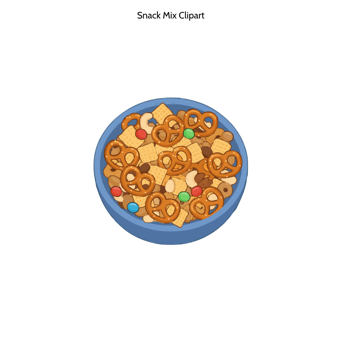 Free Snack Mix Clipart Template