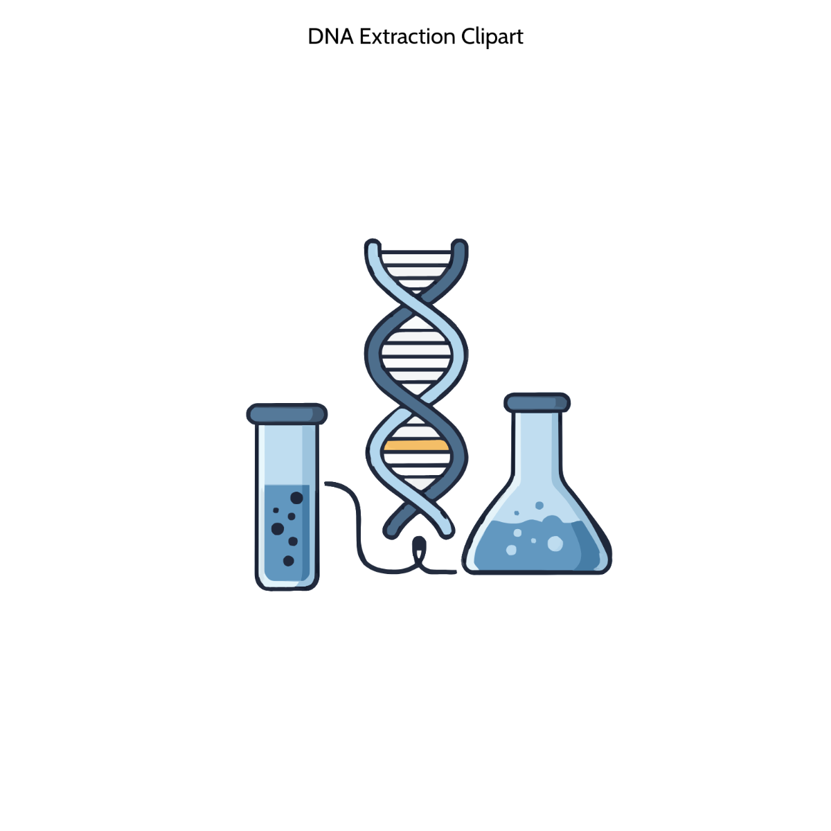 Free DNA Extraction Clipart Template