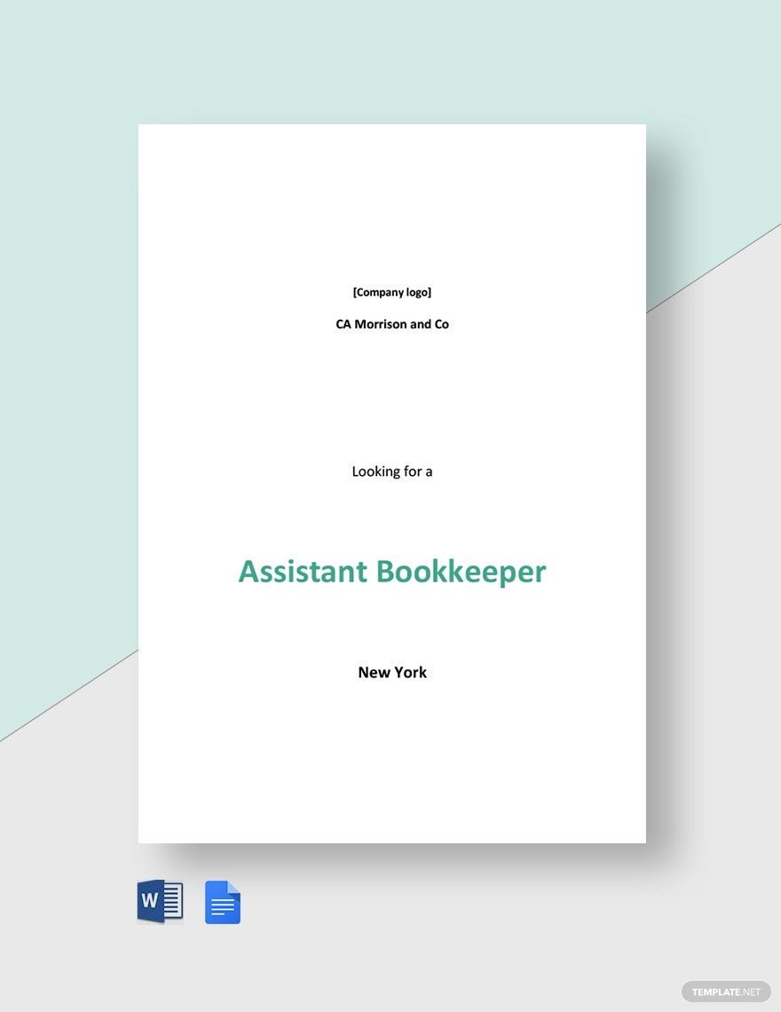 Assistant Ad Templates Design Free Download Template