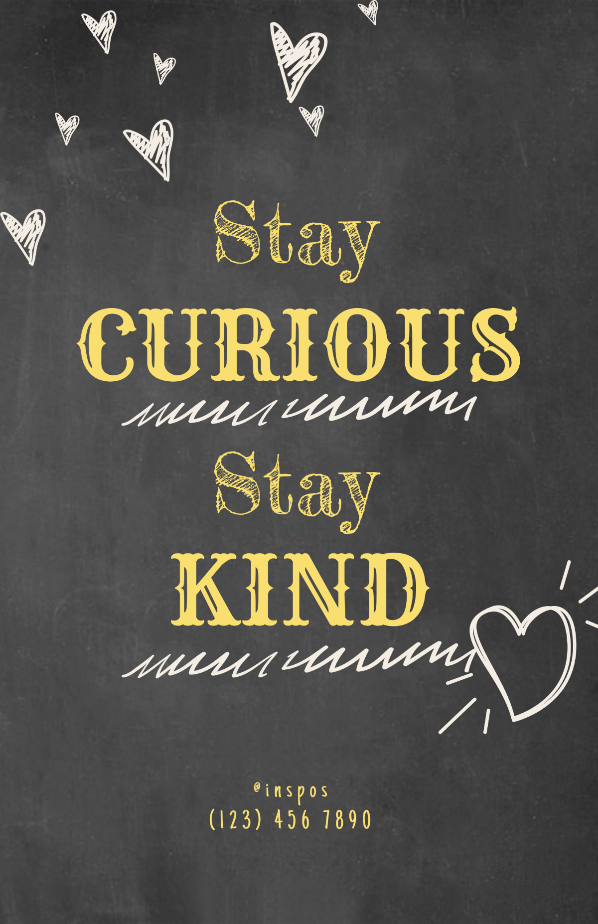 Free Vintage Background Chalkboard Poster Template