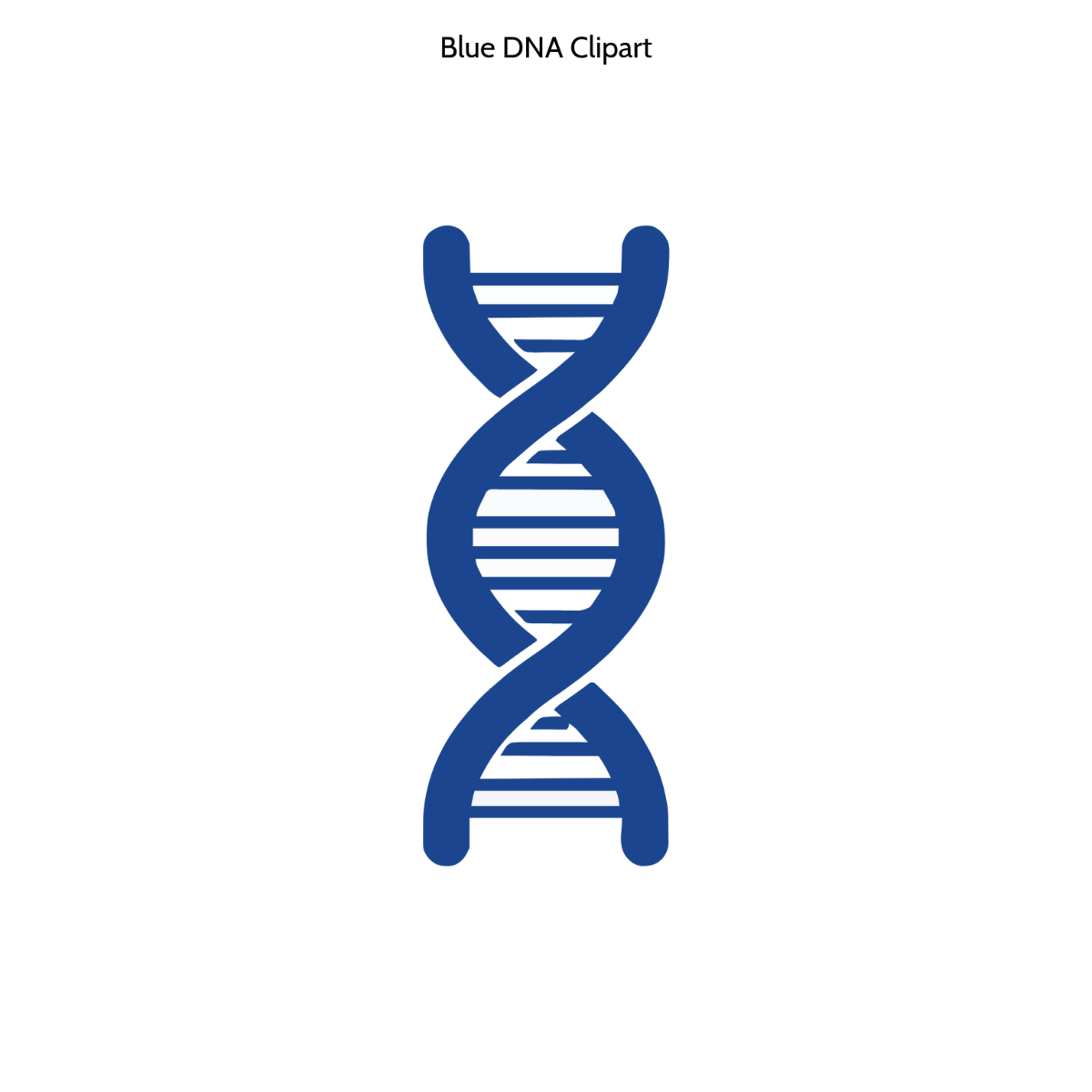 Free Blue DNA Clipart Template