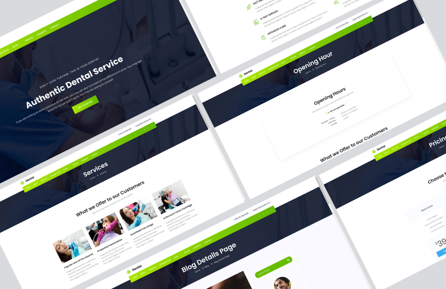 Free Dental PHP Website Template