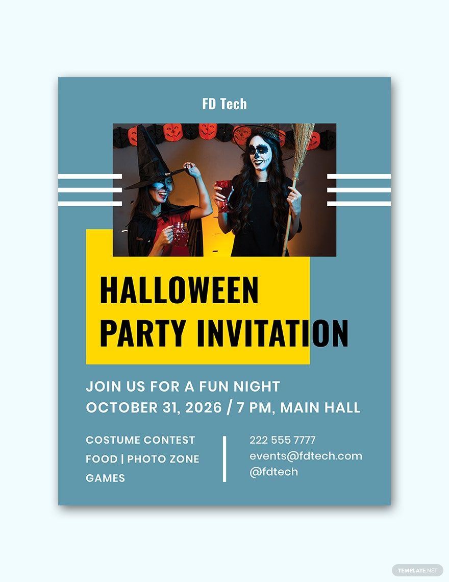 Halloween Office Party Flyer Template
