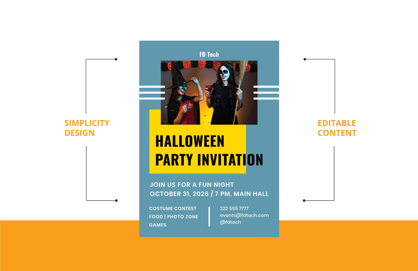 Halloween Office Party Flyer Template