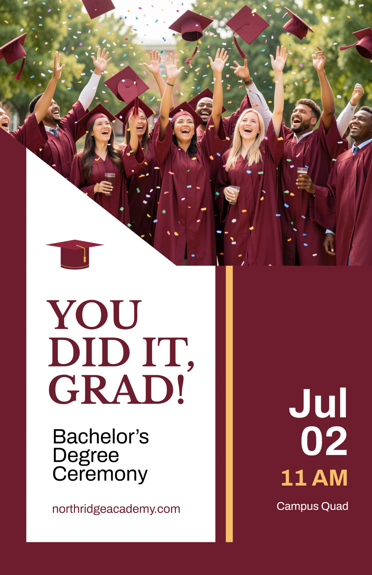 Free Graduation Poster Templates Editable And Printable Free Graduation Poster Templates Editable And Printable