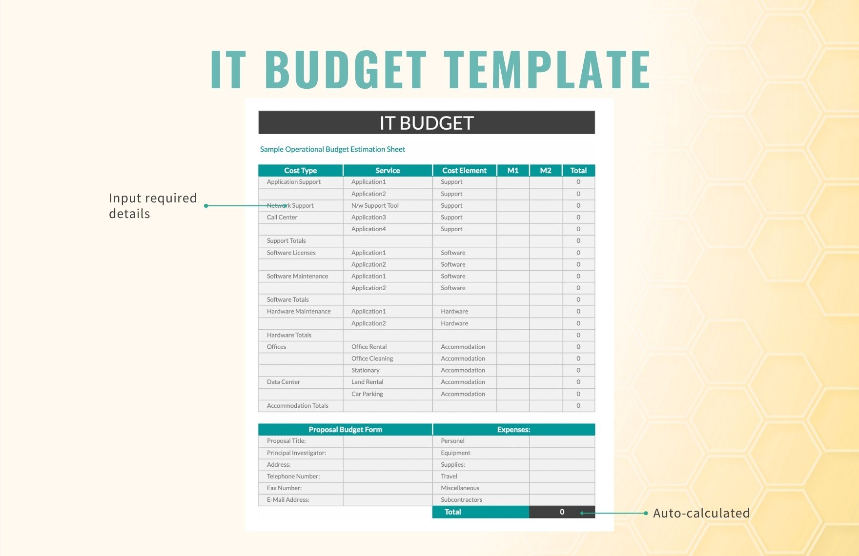 IT Budget Template