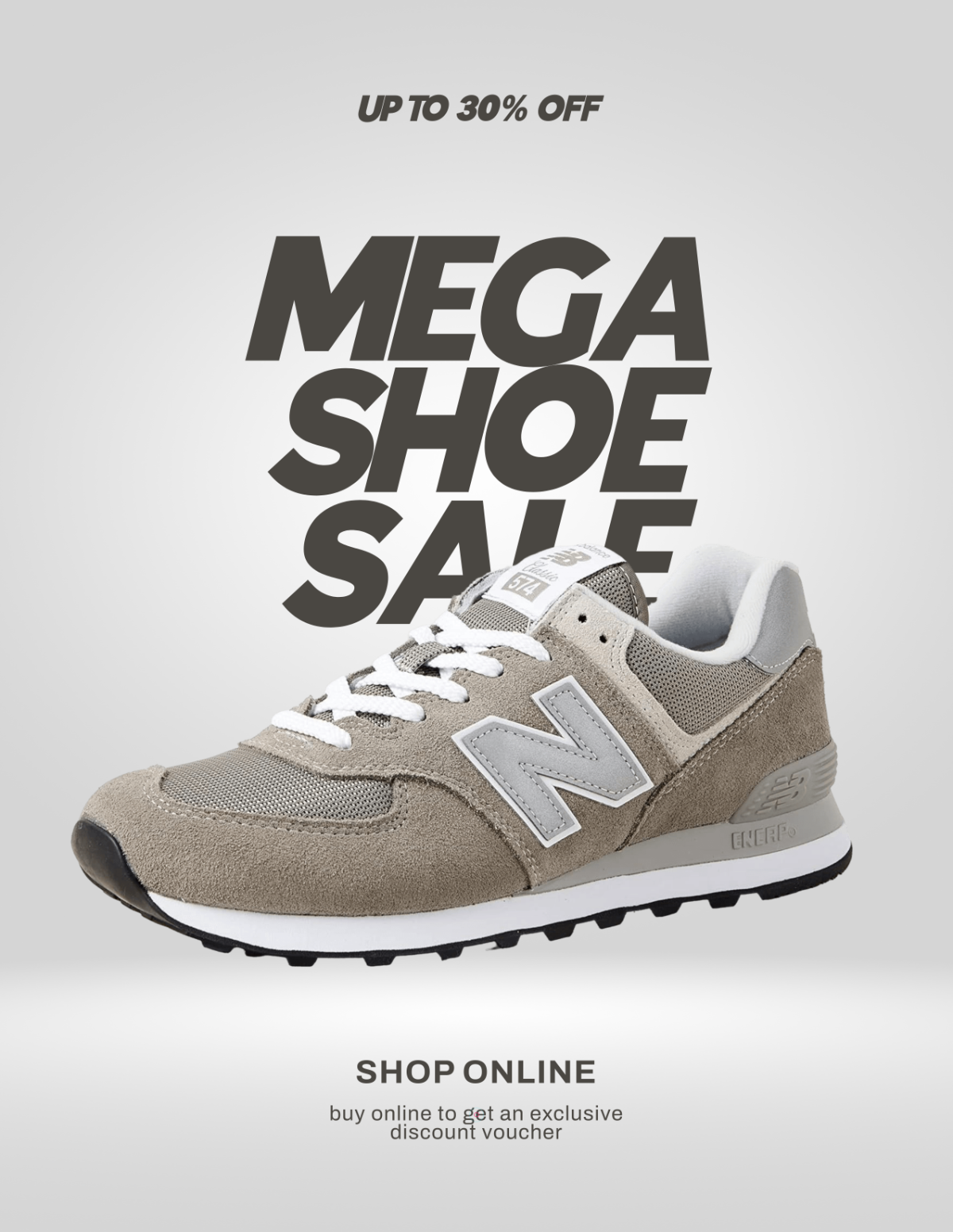 Free Minimalist Shoe Photo Template