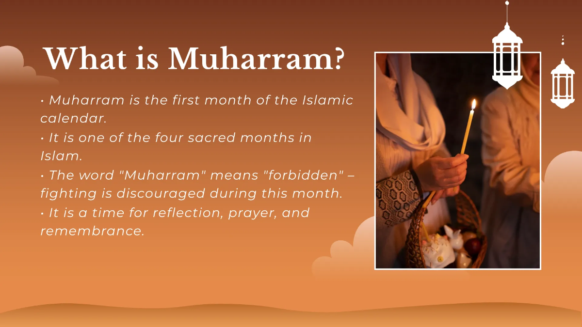 Free Muharram Presentation Template to Edit Online