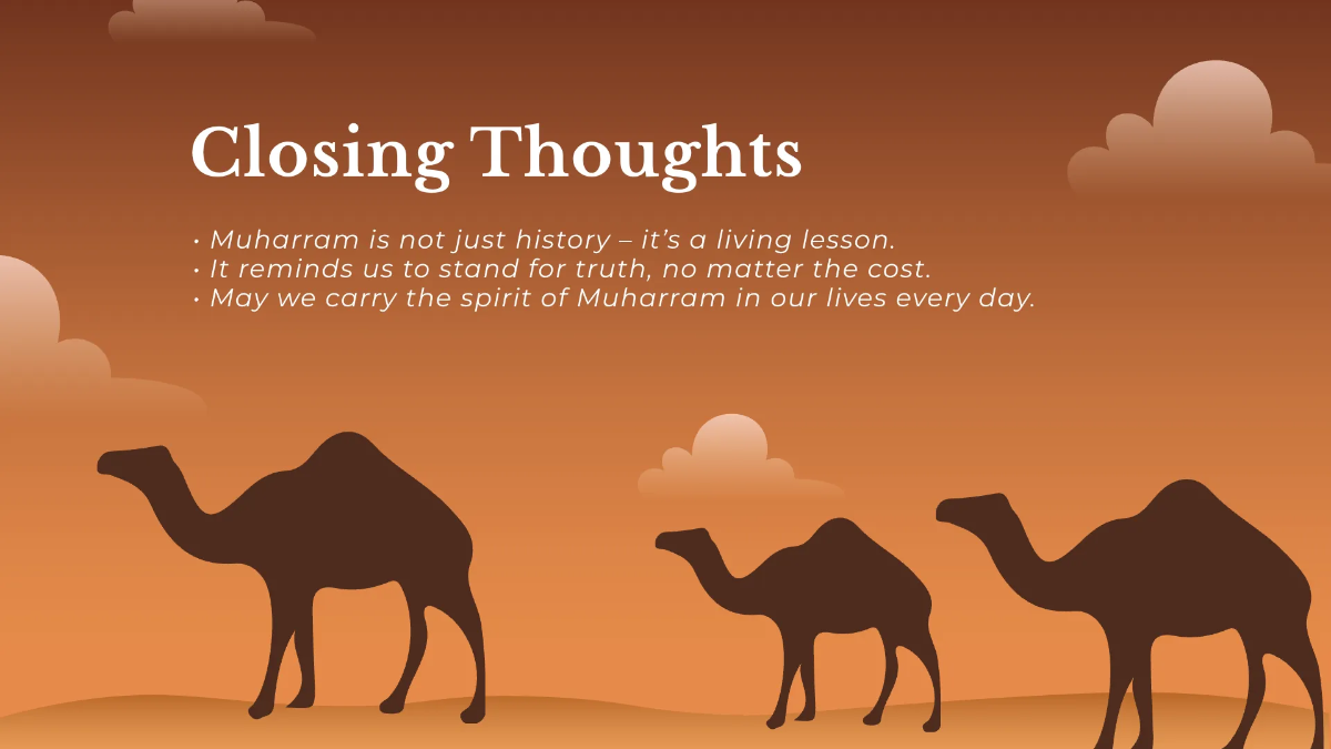 Free Muharram Presentation Template to Edit Online