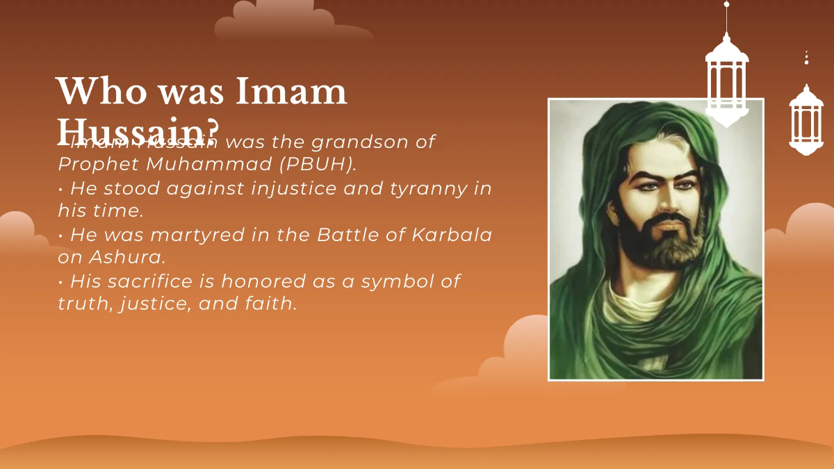 Free Muharram Presentation Template to Edit Online