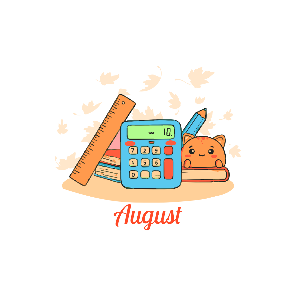 Free August Back To School Clipart to Edit Online