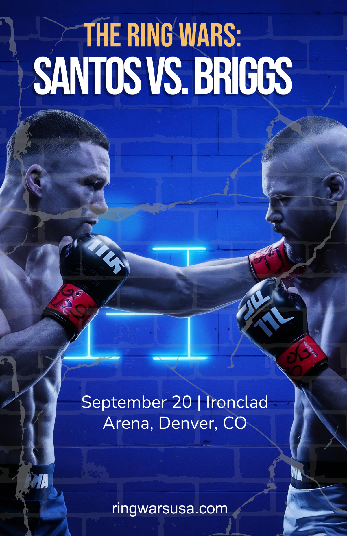 Free Creative Boxing Ring Poster Template