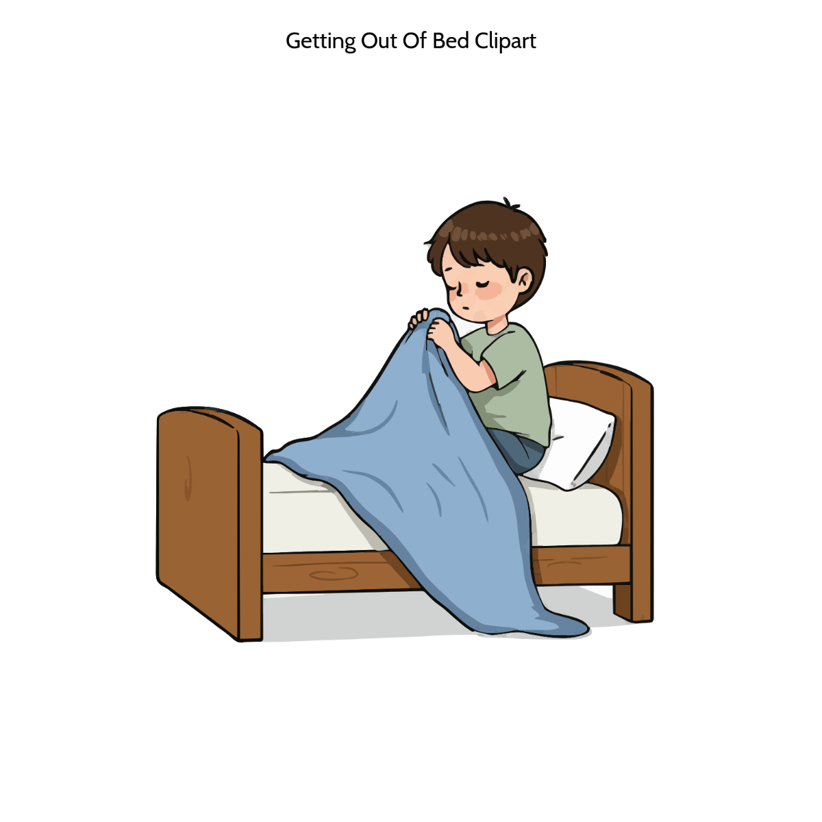 Free Getting Out Of Bed Clipart Template