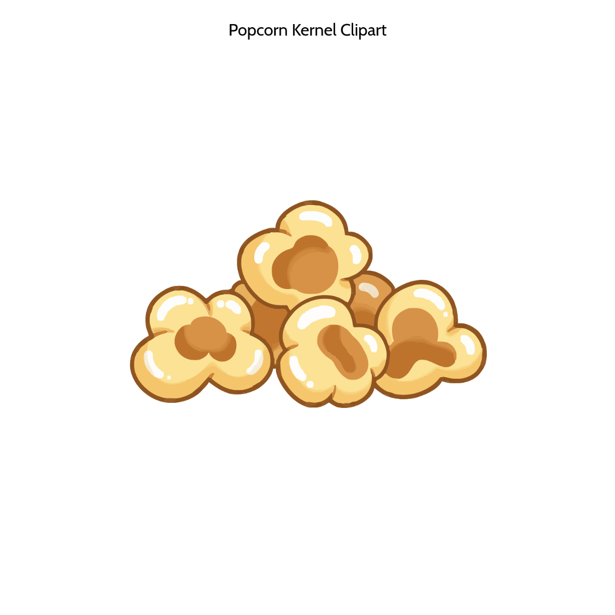 Popcorn Kernel Clipart