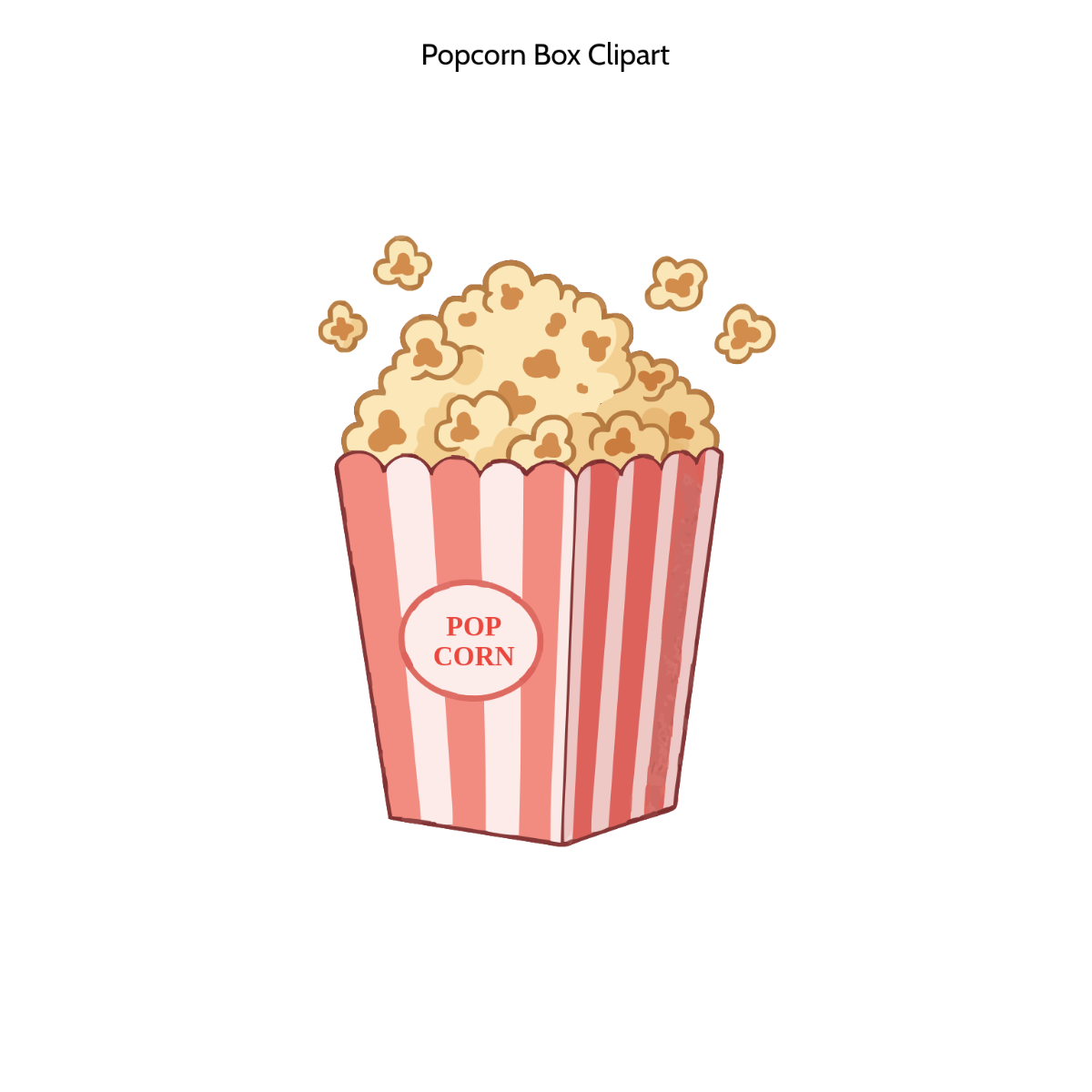 Popcorn Box Clipart