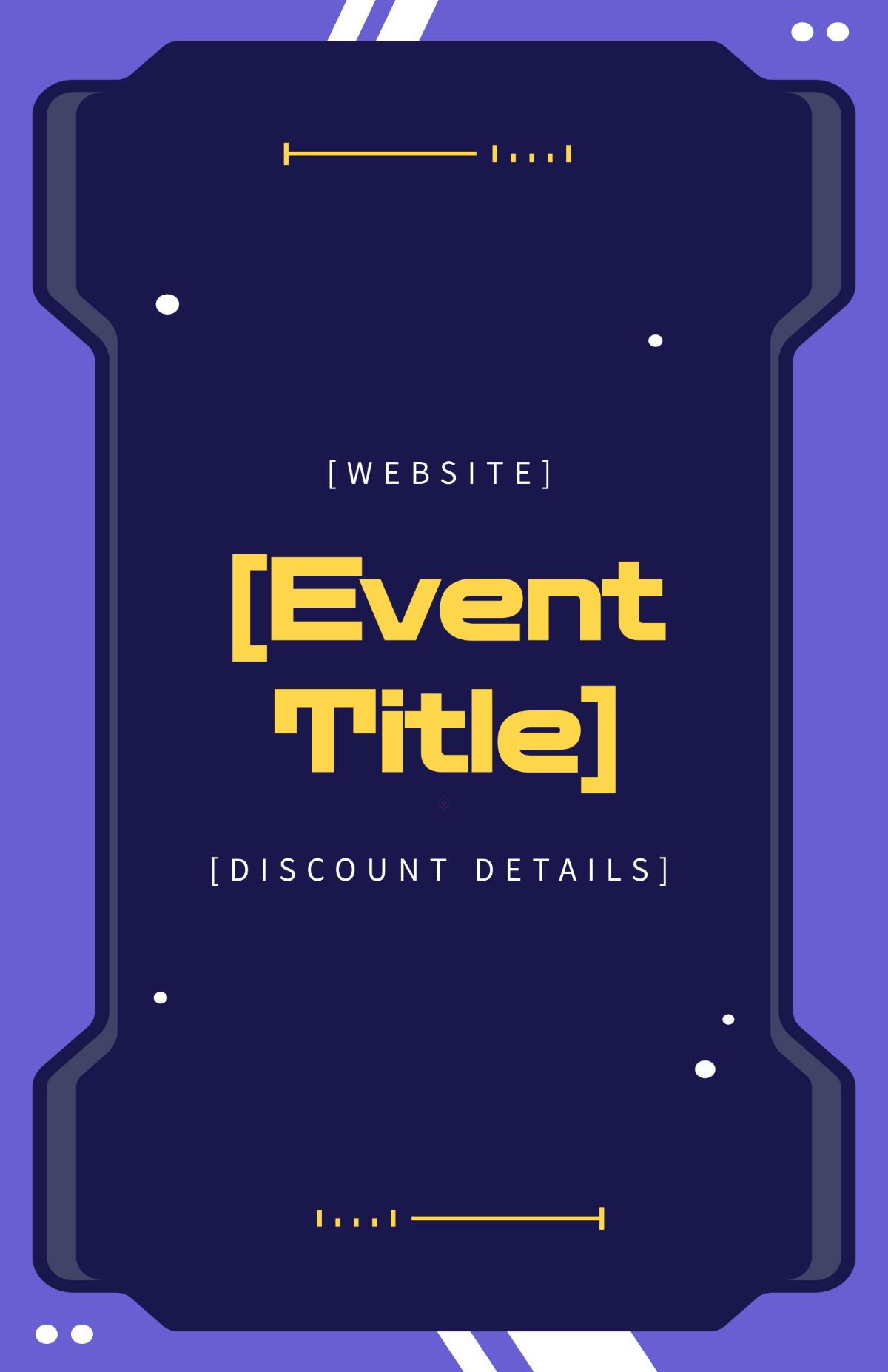 Free Blank Cyber Monday Poster Template