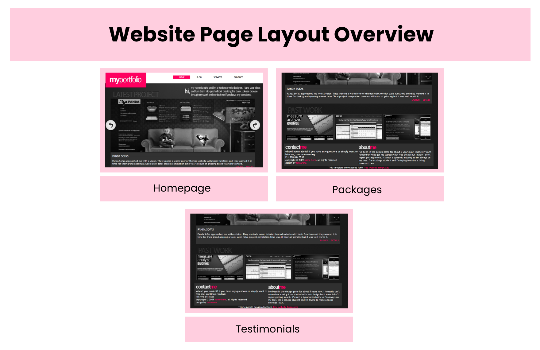Free Personal Portfolio PHP Website