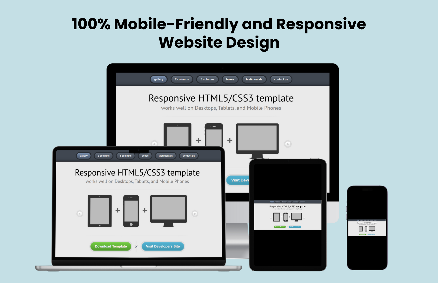 Free Responsive PHP Website