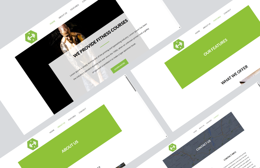Free Gym PHP Website Template