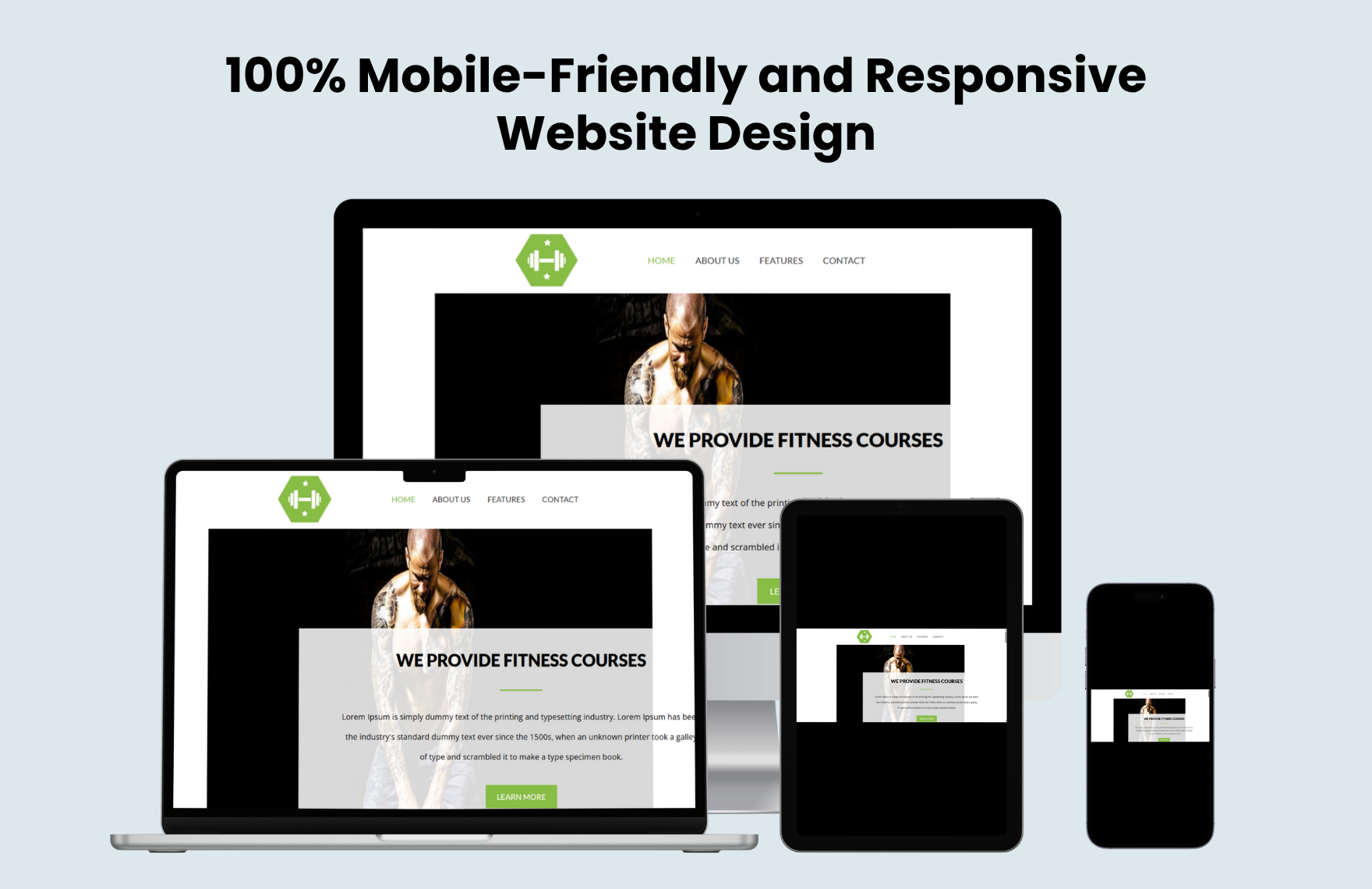 Free Gym PHP Website Template
