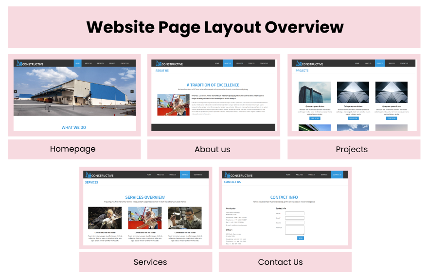 Free Construction PHP Website