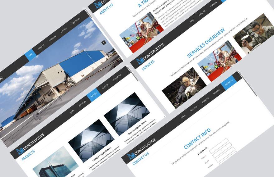 Free Construction PHP Website