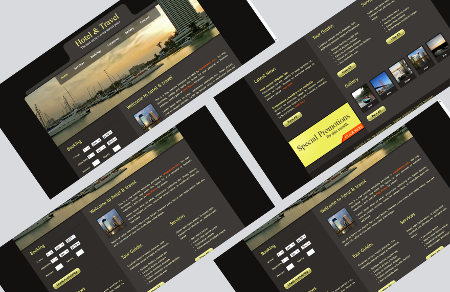 Free Hotel PHP Website