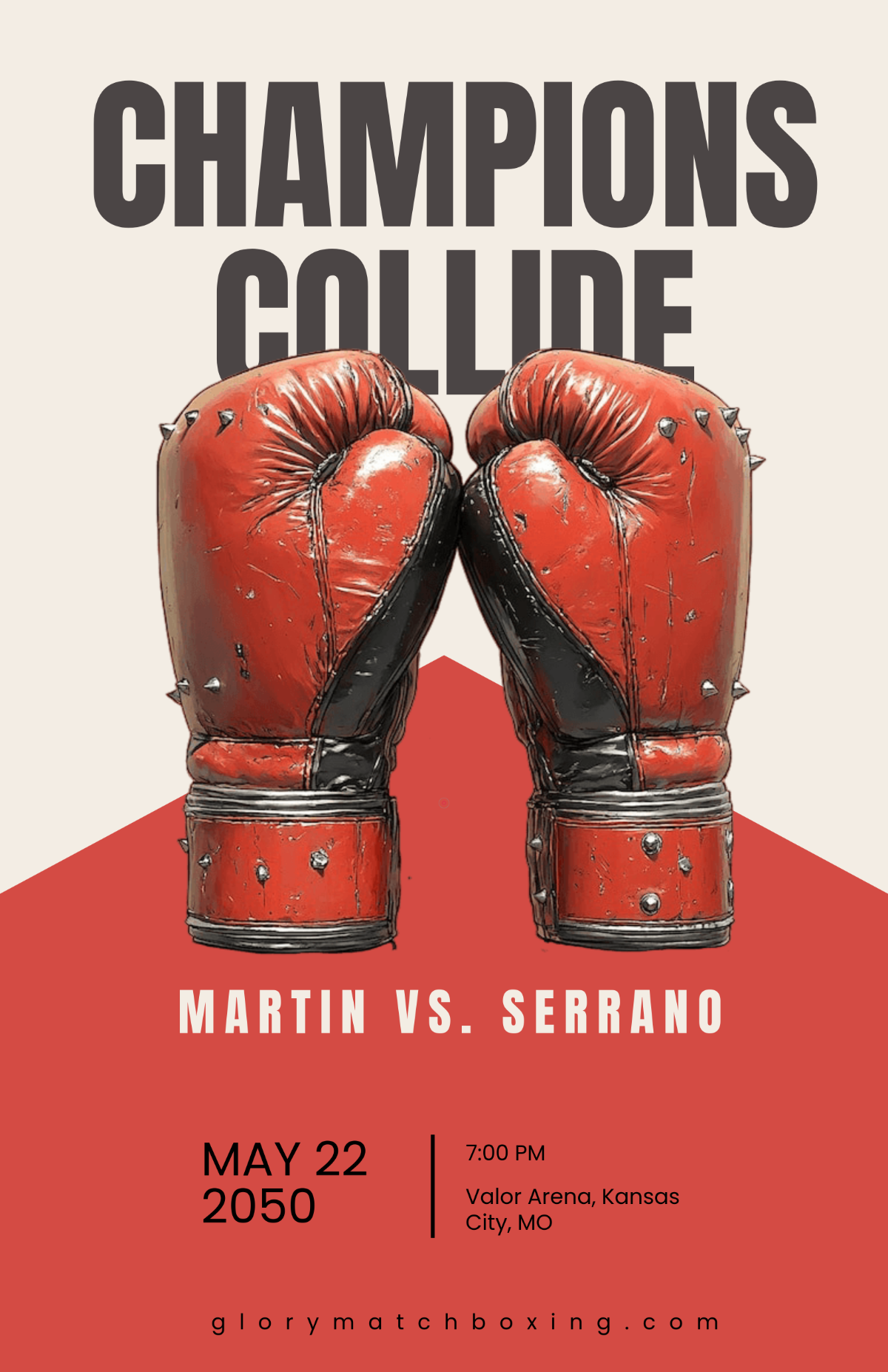 Free Boxing Poster Template