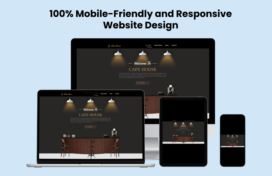 Free Coffee Shop PHP Website Template