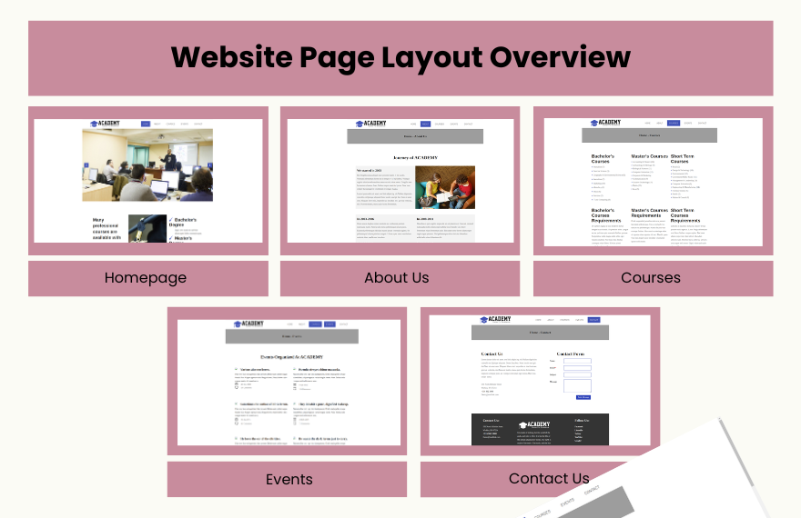 Free Educational PHP Website Template