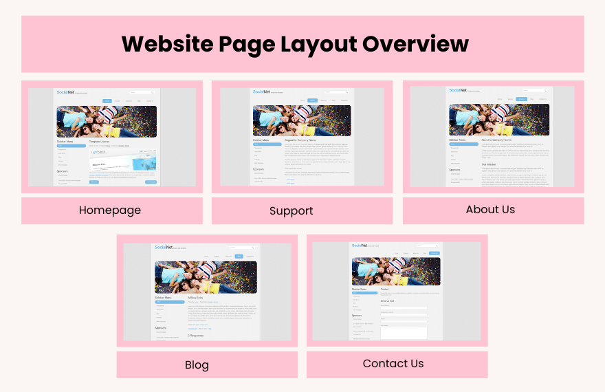 Free Social Media PHP Website Template