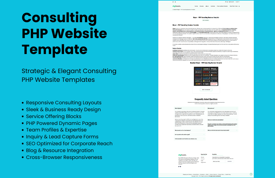 Free Consulting PHP Website Template