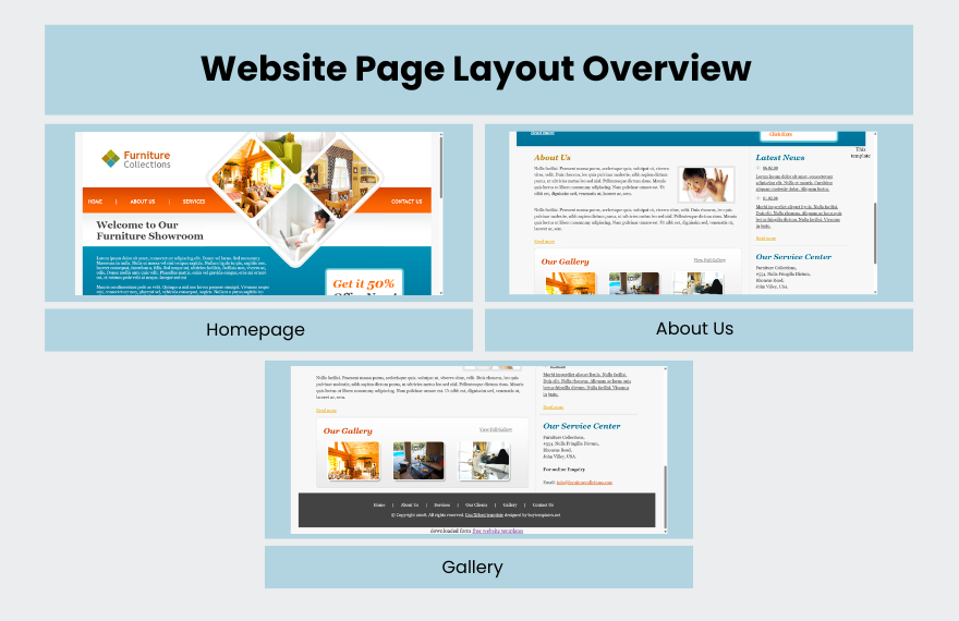 Free Furniture PHP Website Template