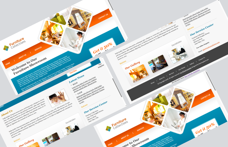 Free Furniture PHP Website Template