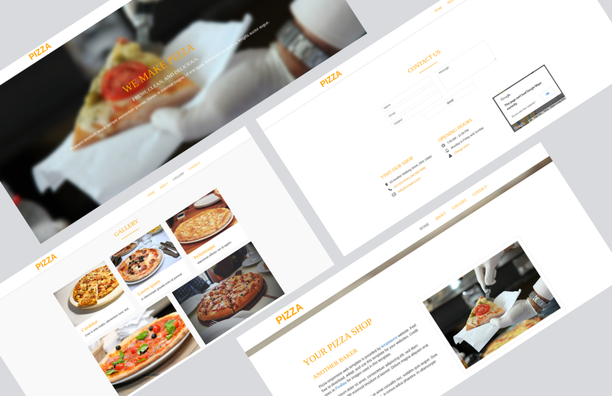 Free Pizza PHP Website Template