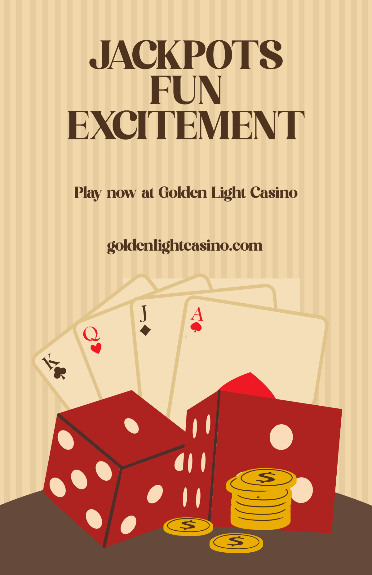Free Aesthetic Casino Banner Poster Template