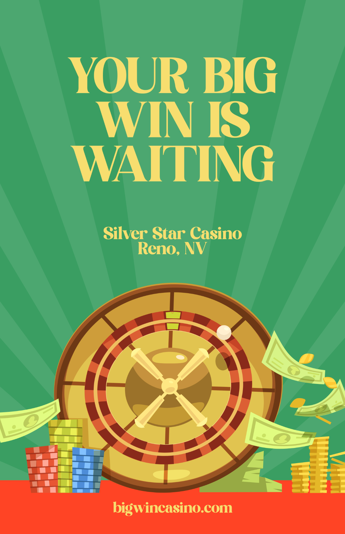 Free Big Win Casino Poster Template